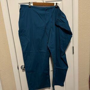 Dark Teal Plus Size Scrub Pants